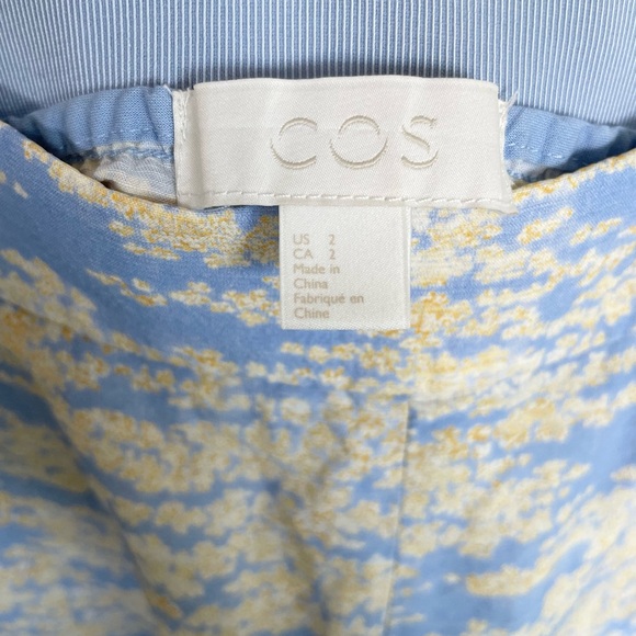 COS Palazzo Ankle Cropped High-Waisted Periwinkle Blue Pant w/ Pockets, Size 2 - Picture 6 of 8